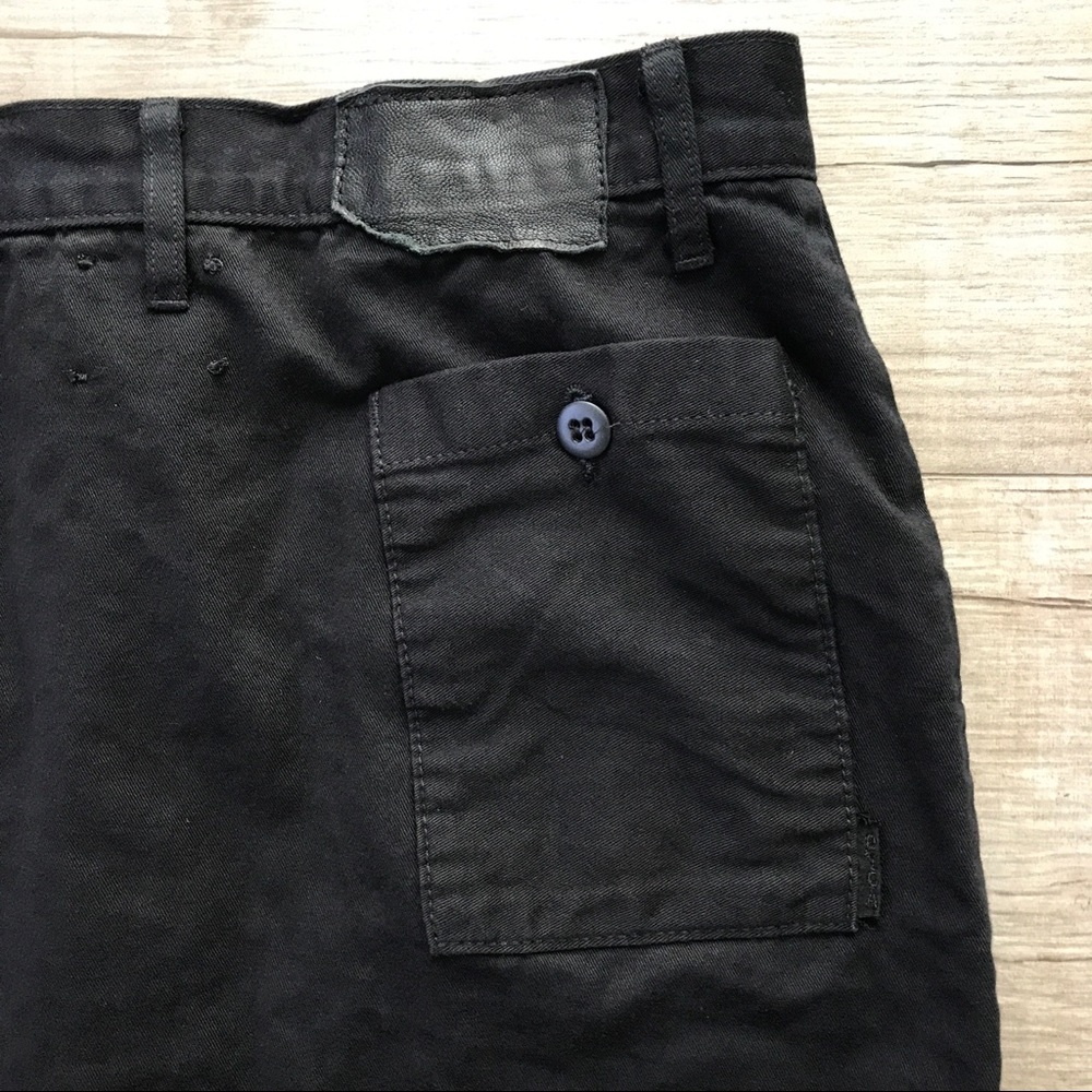 Black Patch Pocket Button Down Front Utility Penc… - image 3